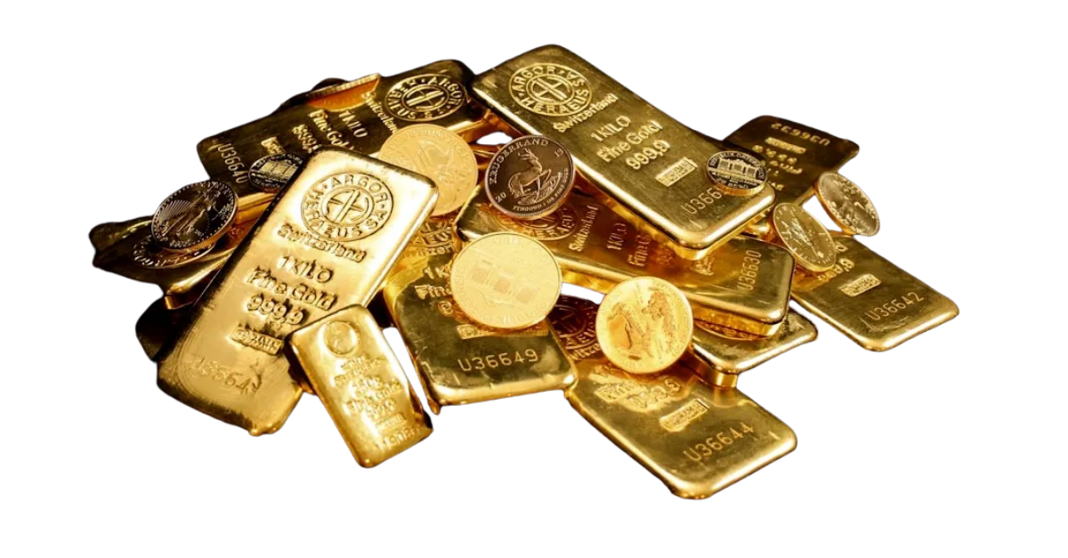 Allocated gold bars and coins
